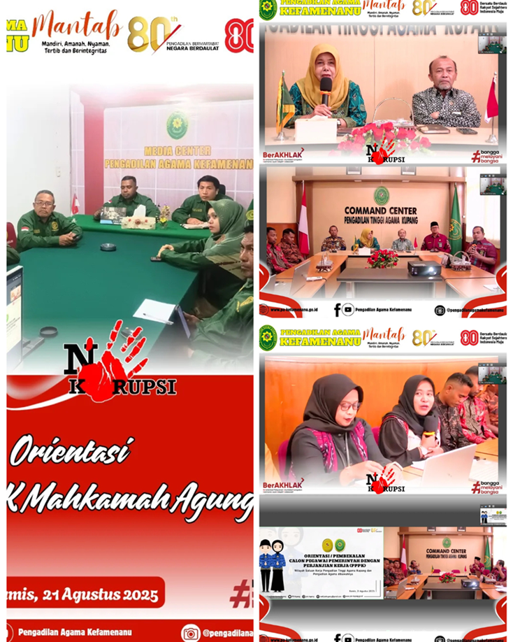 Orientasi Pembekalan Calon PPPK wilayah satuan kerja Pengadilan Tinggi Agama Kupang