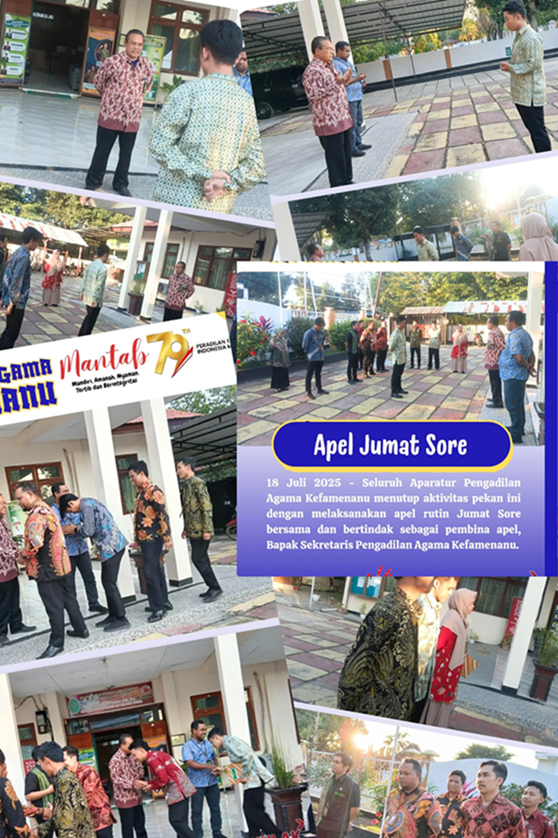 Apel Jumat Sore 18 Juli 2025