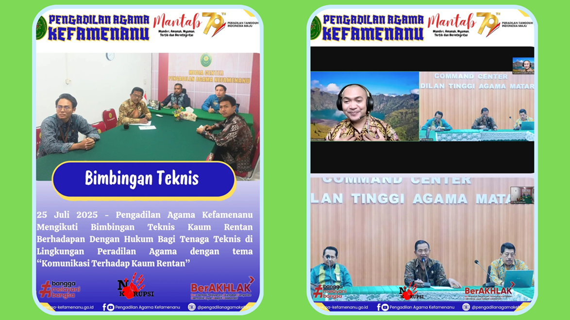 Bimbingan Teknis Bimtek dengan tema Komunikasi Terhadap Kaum Rentan