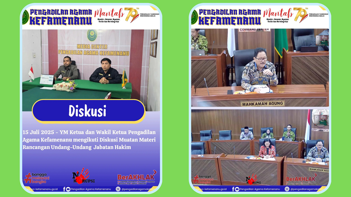 Diskusi Muatan Materi Rancangan Undang Undang Jabatan Hakim