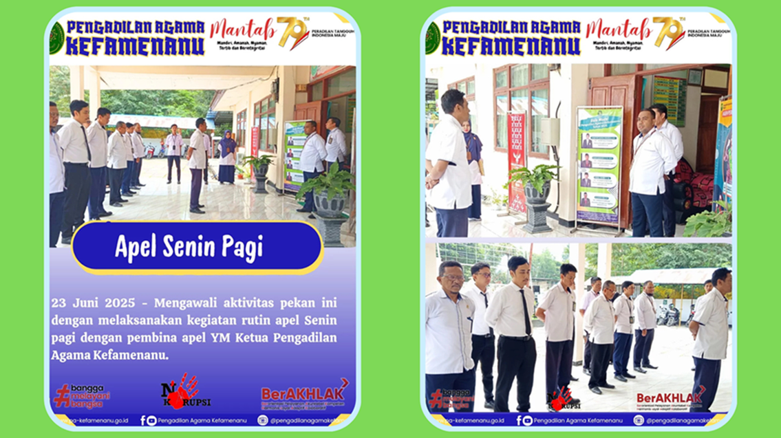 Apel Senin Pagi 23 Juni 2025