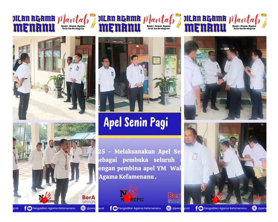 Apel Senin Pagi 19 Mei 2025