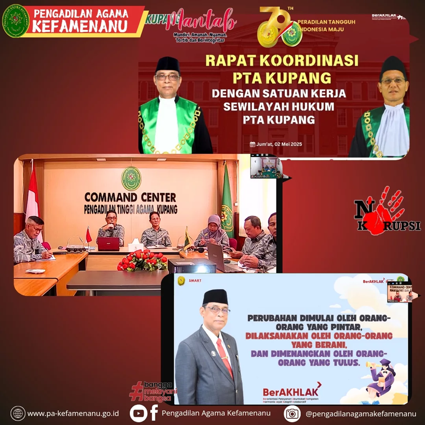 Rapat Koordinasi Pengadilan Tinggi Agama Kupang Dengan Satuan Kerja Sewilayah Hukum Pengadilan Tinggi Agama Kupang 2