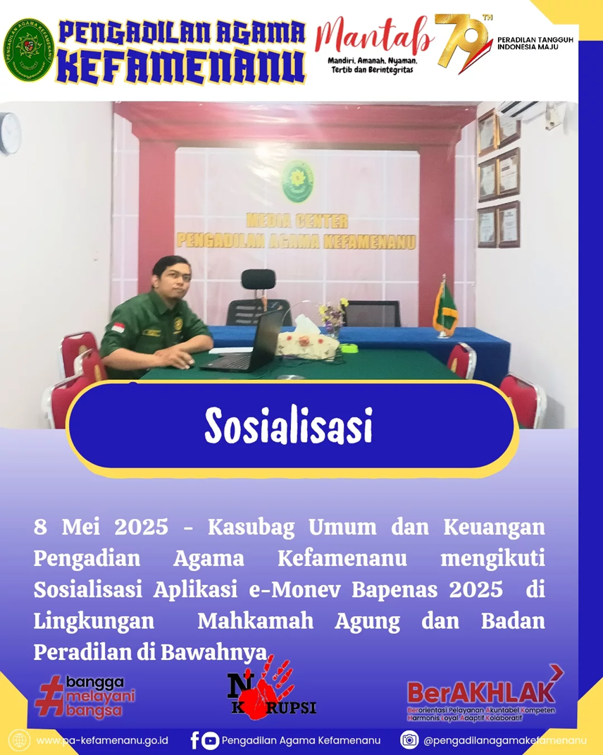 Sosialisasi Aplikasi e Monev Bapenas 2025 di Lingkungan Mahkamah Agung dan Badan Peradilan di Bawahnya 1